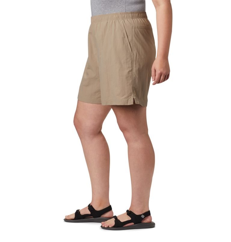 Women's Columbia Sandy River Shorts Khaki | Plus Size CA-U4L63